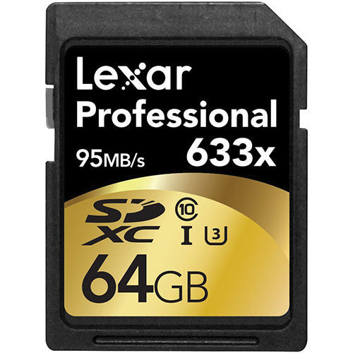 Lexar Professional 64GB SDXC Class 10 UHS-I Memory Card